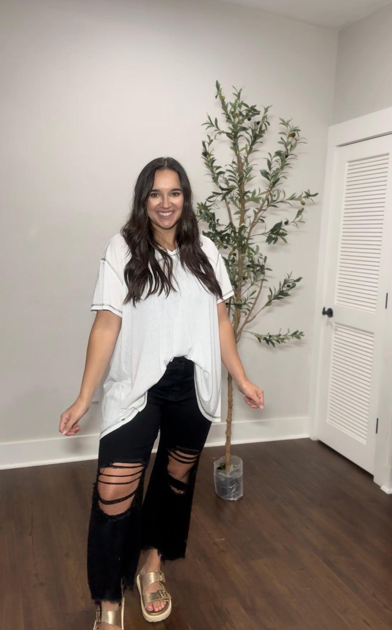 The Henley Pant with holes