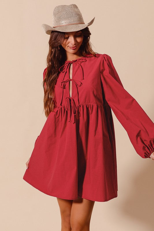 Christmas bow dress