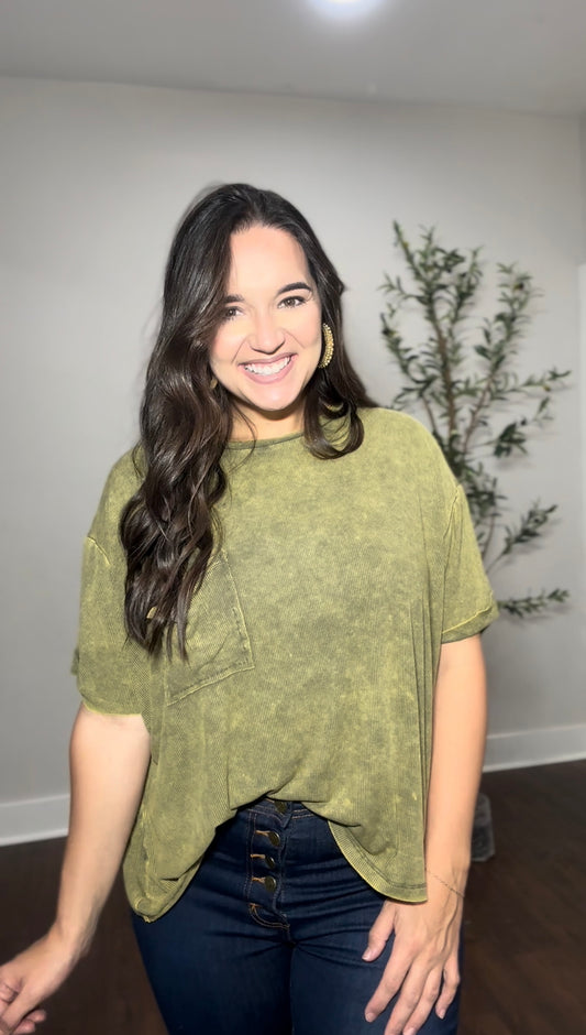KB pocket tunic- Olive