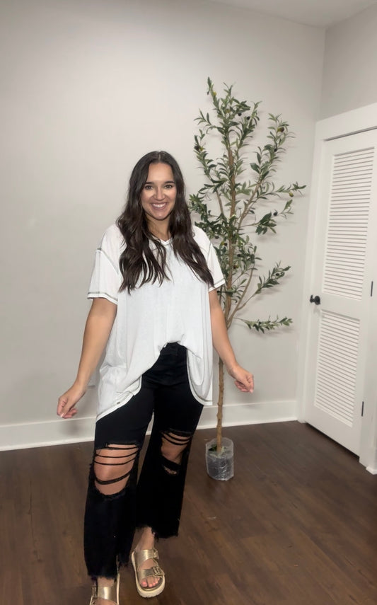 The Henley Pant with holes