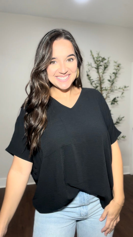 DOTK STAPLE TOP- Black
