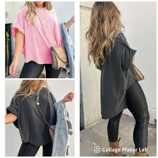 Stud Tunic black